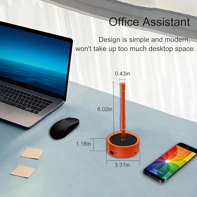 Htfoevrxs Magnetic Levitation Pen Ballpoint Pen with with Magnetic Dock Base USB3.0 Port 3-in-1 USB-C Hub &amp 1000Mbps Ethernet Business Gifts Birthday Gifts