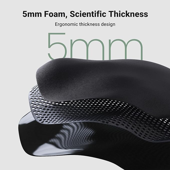 UGREEN Ergonomic Mouse Pad with Wrist Rest Support Memory Foam Smooth Surface Non-Slip Base Black/White