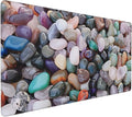 Colorful Precious Stones Large Gaming Mouse Pad 35.5 X 16 Inch Extended Desk Mat for Keyboard and Mouse Waterproof Computer Mousepad with Stitched Edges &amp Non-Slip Base