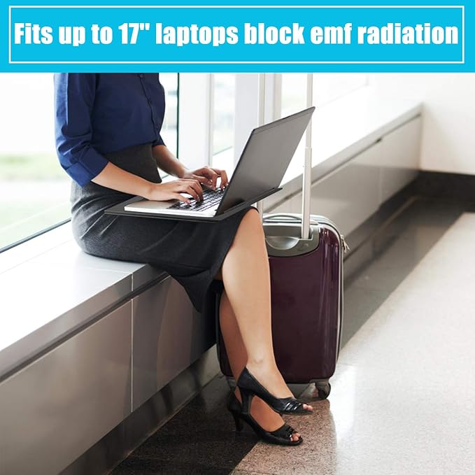 Laptop EMF Radiation Protection pad Anti-Radiation Laptop EMF Blocker &amp Heat Blocker - Anti Radiation Lapdesk 5g Protector Lapdesk 12''*16''