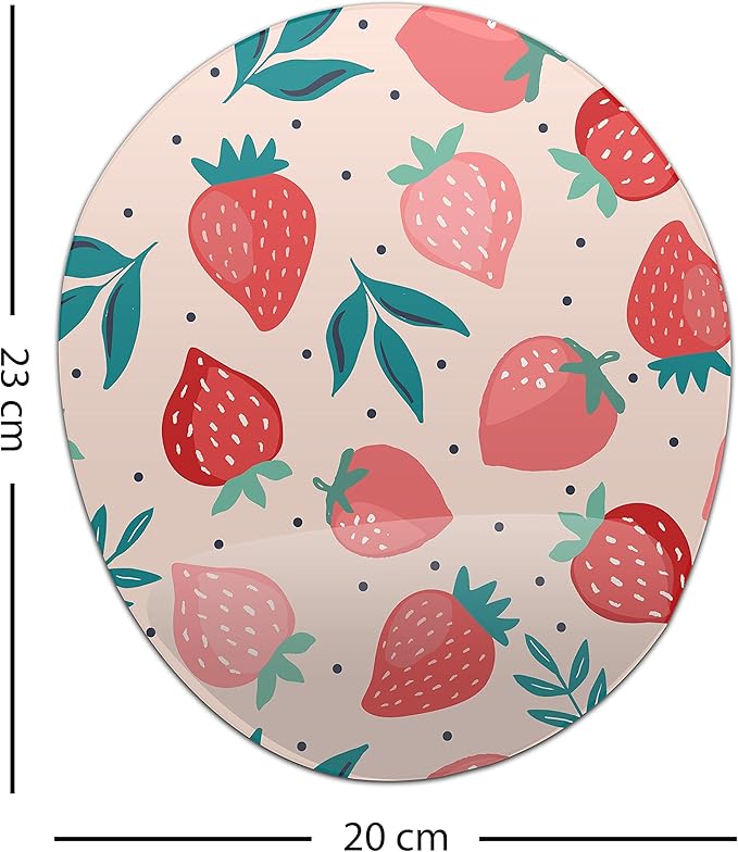 Ergonomic Mouse Pad with Wrist Rest Digital Printed Mouse Mat for Tendon Sheath Problems Non-Slip Base for Office and Home Size: 20 x 23 cm