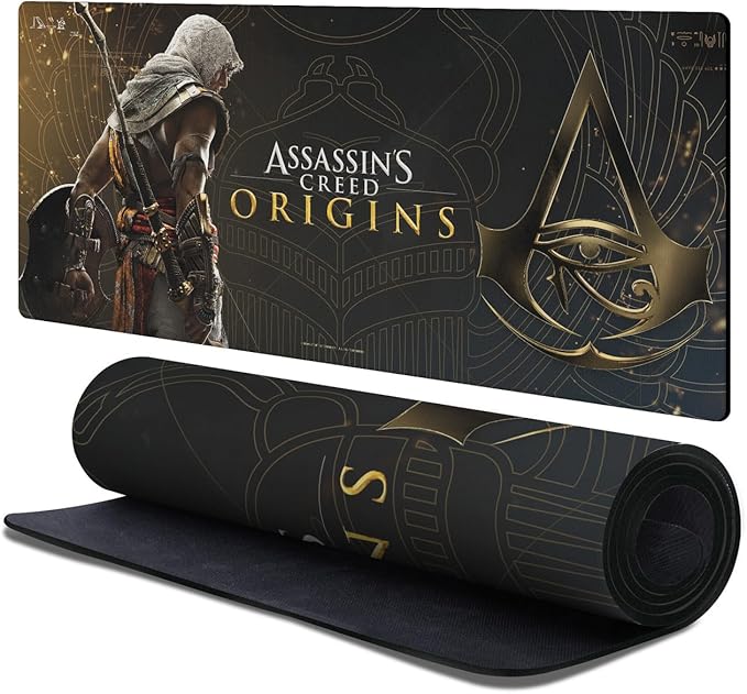Head Case Designs Officially Licensed Assassin's Creed Bayek Origins Graphics 37.4 x 15.75 x 0.16 inches (900 x 400 mm) - XL Gaming Office Desk PC Keyboard Mouse Mat Pad