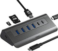 USB C Hub 10-in-1 Detachable Cable USB 3.2 Gen2 10Gbps — 4K 60Hz HDMI 100W PD SD/Micro SD — Docking Station for MacBook Pro/Air M1-M5 Windows Laptop Mac mini iPad Pro (Space Gray)