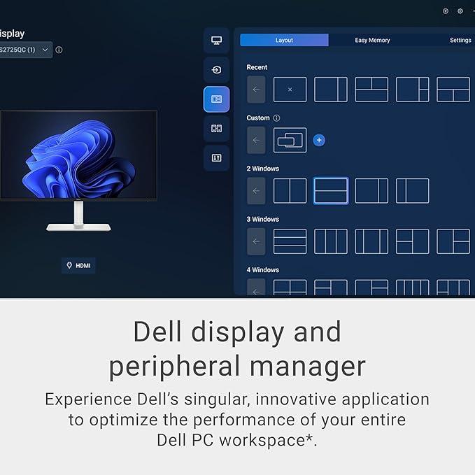 Dell 32 Plus 4K Monitor - S3225QS - 31.5-inch 4K (3840 x 2160) up to 120Hz 16:9 Display VA Panel AMD FreeSync Premium 99% sRGB 95% DCI-P3 1500:1 Contrast Ratio Comfortview - Ash White