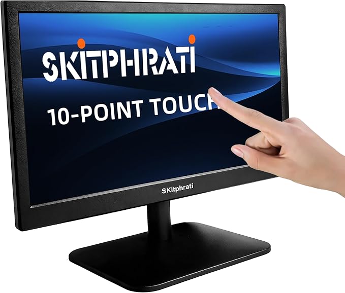 15 inch 1920x1080 Touchscreen Monitor 10-Point Multi Touch Screen with HDMI VGA 60Hz 16:9 Aspect Ratio VESA Secondary Monitor for PC Computer Windows Ras Pi