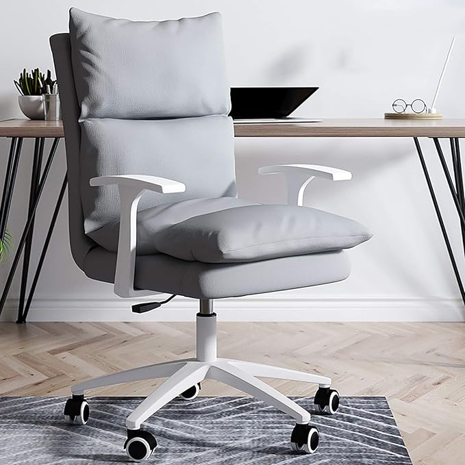 Office Chair Gaming Chair Computer Chair Upholstered Office ChairModern Swivel Chair Fabric Conference Chair High Back Gaming Chair for Home ExecutiveErgonomic Computer Chair Fabric Desk C