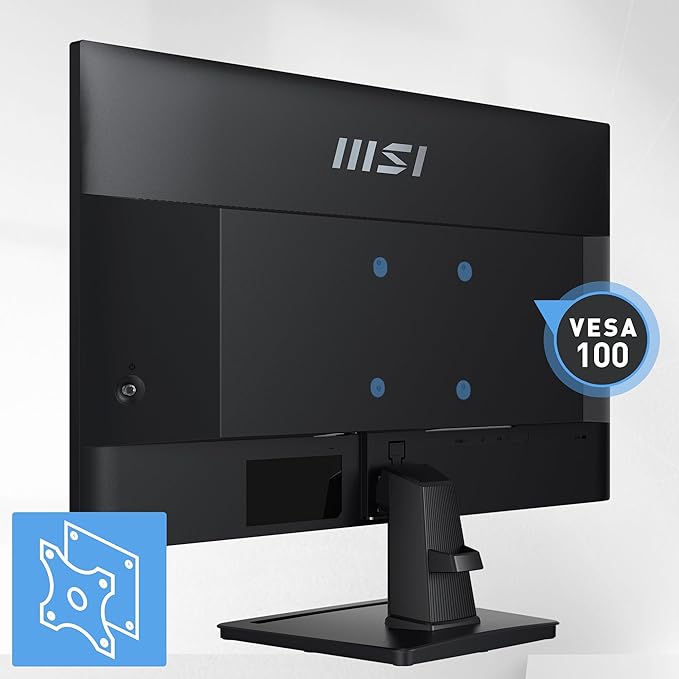 msi PRO MP275Q 27 Inch WQHD Office Monitor - 2560 x 1440 IPS Panel 100 Hz Eye-Friendly Screen Built-in Speakers Tilt-Adjustable - HDMI 2.0b DP (1.2a)