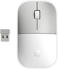 HP Z3700 G2 Wireless Mouse - White Sleek Portable Design fits Comfortably Anywhere 2.4GHz Wireless Receiver Blue Optical Sensor for Wins PC Laptop Notebook Mac Chromebook (681S1AA#ABL)