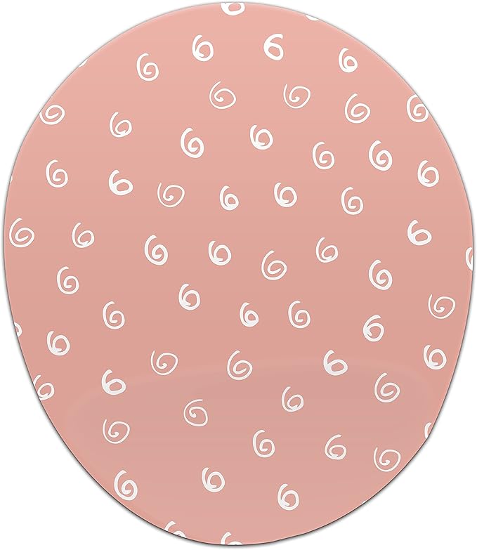 Ergonomic Mouse Pad with Wrist Rest Digital Printed Mouse Mat for Tendon Sheath Problems Non-Slip Base for Office and Home Size: 20 x 23 cm