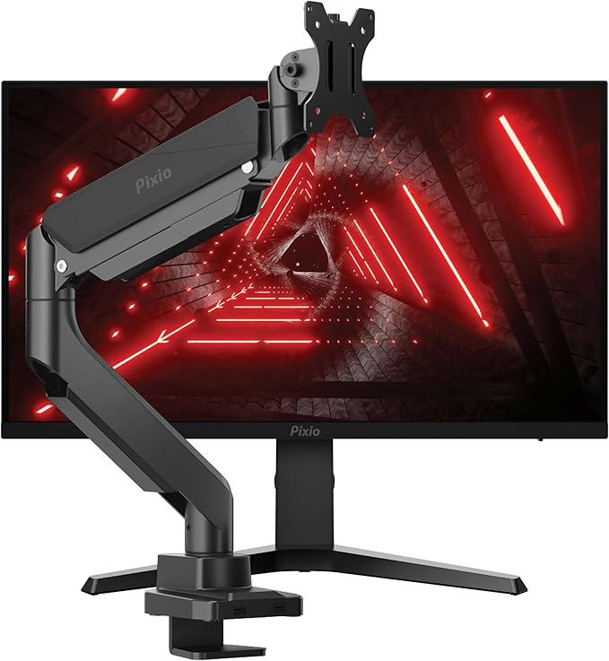 Pixio PX279 Prime Neo 27 inch 240Hz Refresh Rate FHD 1080p Resolution Fast IPS Panel 1ms GTG Response Time Gaming Monitor with PS2S Ultrawide Heavy-Duty Premium Single Monitor Arm
