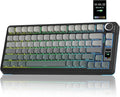 AULA S75 PRO Wireless Mechanical Keyboard with Screen&ampKnob Tri-Mode Hot Swappable Gaming Keyboard 75% Pre-lubed Switches RGB Backlit Side Printed PBT Keycaps Creamy Sounding Computer Keyboard