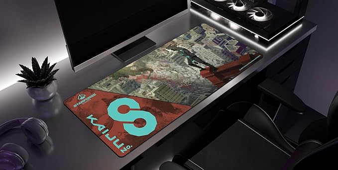 Hyakkei 004 - Kaiju No. 8 Gaming Desk Mat – Large Extended Mouse &amp Keyboard Pad