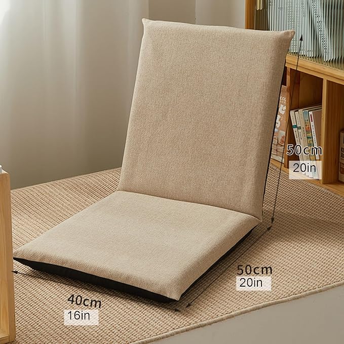 Floor Chair Office Chair with Removable Washable Cover Folding Floor Gaming Chair for Bed Lounging Reading(Blue)