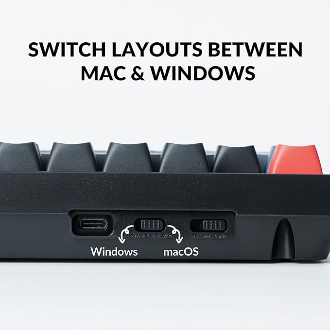 Keychron K10 Pro Wireless Custom Mechanical Keyboard Full-Size QMK/VIA Programmable Bluetooth/Wired White Backlight with Hot-swappable Keychron Super Brown Switch Compatible with Mac Windows Linux
