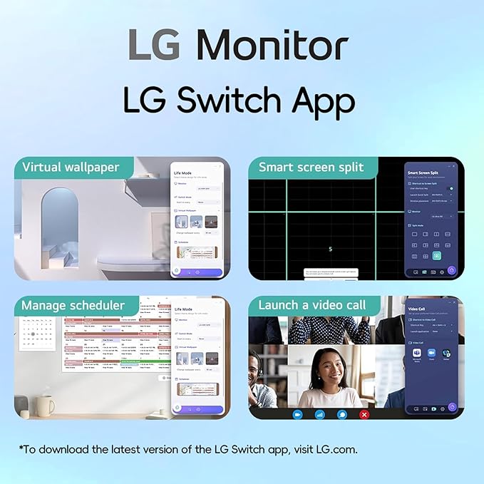 LG 27 inch Monitor IPS QHD (2560 x 1440) 100Hz 99% sRGB HDR10 Black Stabilizer HDMI USB-C 15W PD Dynamic Action Sync Reader Mode Flicker Safe Virtually Borderless Design Tilt Adjustment