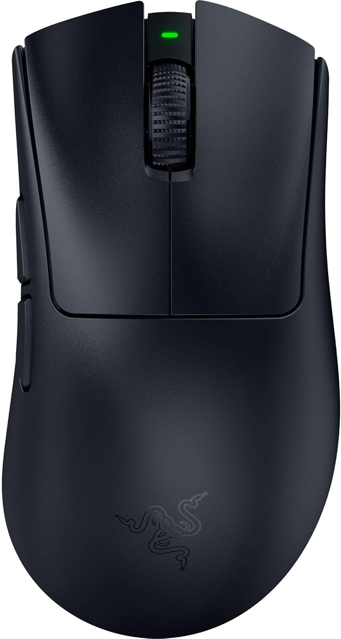 Razer DeathAdder V4 Pro Wireless Gaming Mouse – Lightweight 56g HyperSpeed Wireless Gen-2 Gen-4 Optical Switches Optical Scroll Wheel Focus Pro 45K Sensor Up to 150Hr Battery Black (Renewed)