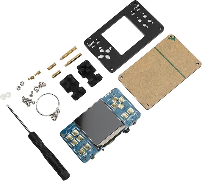 SUNGOOYUE GamePi 1.54in LCD Monitor Speaker Kit Compatible for  Portable Gaming Experience High Resolution 240x240 for DIY Enthusiasts