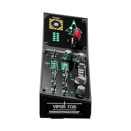 Thrustmaster Viper Panel: Backlit Control Panel For Use with Viper TQS or Standalone 43 Metal Action Buttons Jettison Trim Landing Gear Licensed by the U.S. Air Force (Compatible with PC)