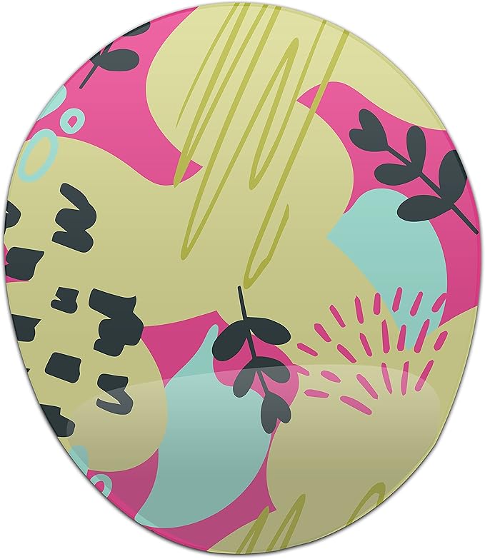Ergonomic Mouse Pad with Wrist Rest Digital Printed Mouse Mat for Tendon Sheath Problems Non-Slip Base for Office and Home Size: 20 x 23 cm