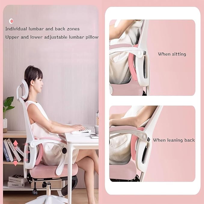 Office Chair Gaming Chair Computer Chair Ergonomic Desk Chair Executive Adjustable Swivel Task Chair with 160° Wide Angle of Recline(Size:SizeColor:E)