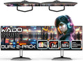 Kado 25 Class Dual Gaming Monitor Setup - 2-Pack 24.5 165Hz 1ms 1920x1080 Flat Screen Computer Monitor Parallel Gaming AMD FreeSync Premium Panoramic VESA Mount HDMI DisplayPort Built-in Speakers