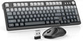 MageGee Wireless Gaming Keyboard and Mouse Combo V560 RGB Backlit Rechargeable Mechanical Feel 2.4GHz Quiet Blue White Purple Keyboard Mouse for Mac Laptop PC Gamer