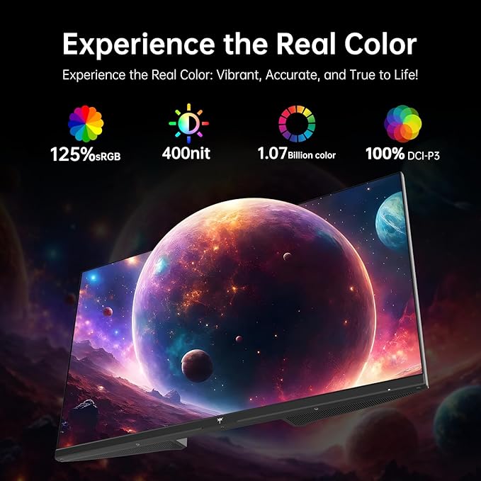 KTC 27 Inch 4K UHD(3840 * 2160) Computer Monitor - IPS Monitor 60hz HDR400 Anti-Blue Light Screen DCI-P3 95% 125% sRGB Support FreeSync and GSync PC Monitor for Design Work (Renewed)