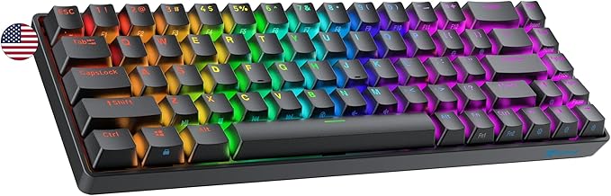 Ranked Master M65 HE 65% | Rapid Trigger Technology | Magnetic Mechanical Gaming Keyboard | 68 Keys RGB LED for PC/Mac Gamer | US Layout (Black Clear Switch)