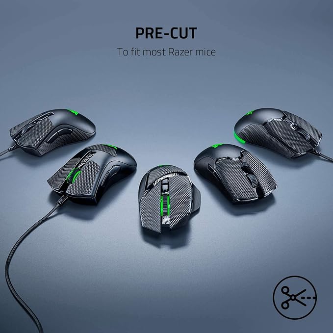 Razer Mouse Grip Tape for Razer Viper + Viper Ultimate (Non-Slip Self-Adhesive Pre-Cut)