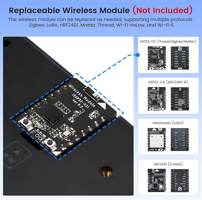 ELECROW ESP32 Display 800×480 5 HMI Advanced ESP32 IPS Touch Display Support AI Speech Interaction 32-Bit LX7 Dual-Core Processor Up to 240MHz Compatible with Arduino ESP-IDF and LVGL