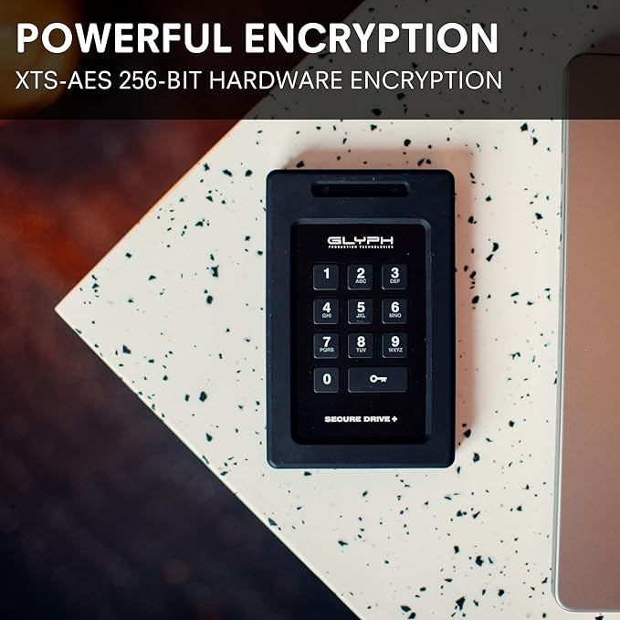 Glyph SecureDrive+ Portable External Hard Drive 5 TB