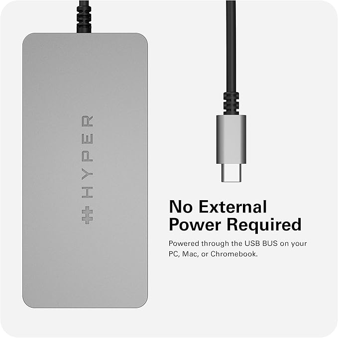 HyperDrive 5 Port USB C Hub - 86W Power Delivery 4K HDMI Ethernet 5Gbps USB-A USB Hub for Laptop Chromebooks and USB-C Compatible Devices
