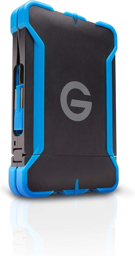 G-Technology 1TB G-DRIVE ev ATC Portable External Hard Drive with tethered USB 3.0 cable - All-Terrain Drive Solution - 0G03614-1