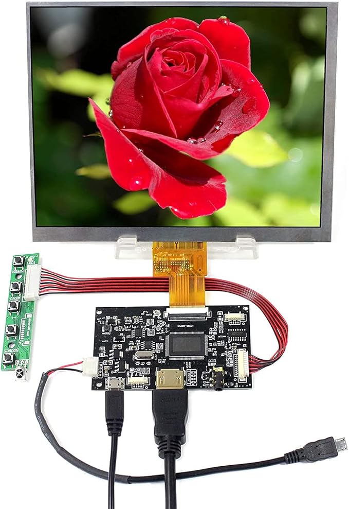 VSDISPLAY 8 1024X768 IPS LCD 8 inch HJ080IA-01E with Controller Board