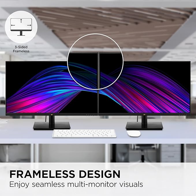 ViewSonic VA2709M 27 Inch IPS Full HD 1080p Monitor with 100Hz Thin Bezels Eye Care HDMI VGA Inputs for Home and Office