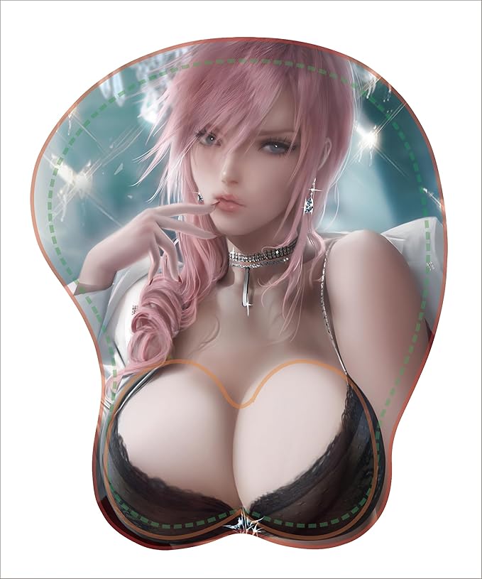 KG Alpha 3D Mouse Pad Anime Silicone Wrist Rest Support Gaming Mousepad… (Cranberry)