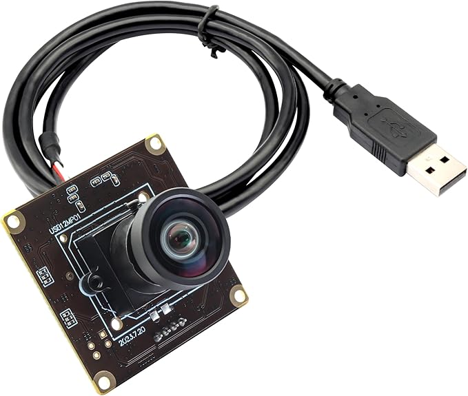 SVPRO 12MP USB Camera Module 4K 30fps Lightburn Camera 1080P 120fps High Speed with M12 Manual Focus Lens IMX577 Wide Angle PC Cam for Raspberry PiLinuxWindowsAndroidMac OS
