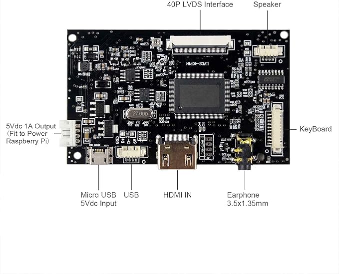 VSDISPLAY 8 1024X768 IPS LCD 8 inch HJ080IA-01E with Controller Board
