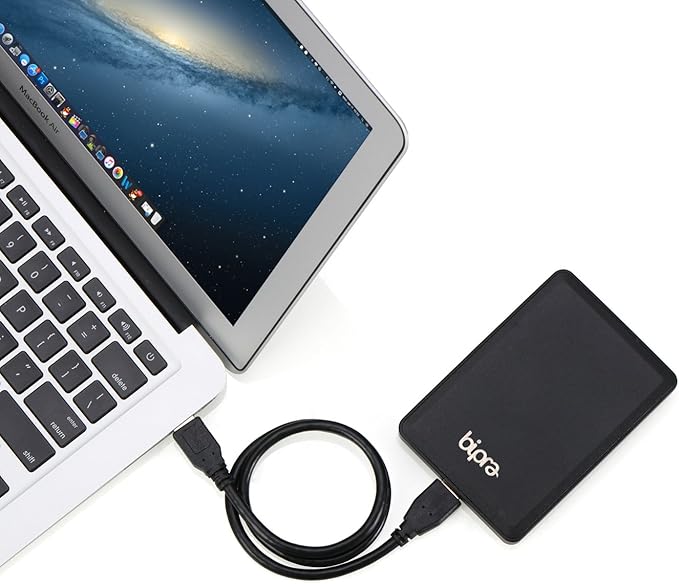 S3 2.5 inch USB 3.0 FAT32 Portable External Hard Drive - Black (1TB 1000GB)