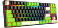 Redragon K552BGC-M TKL 80% Gaming Keyboard Magnetic Linear Switches 8000Hz Polling Rate 14 RGB Backlight Modes Hot-Swappable Keys Compact Wired Mechanical Keyboard for PC Gamers