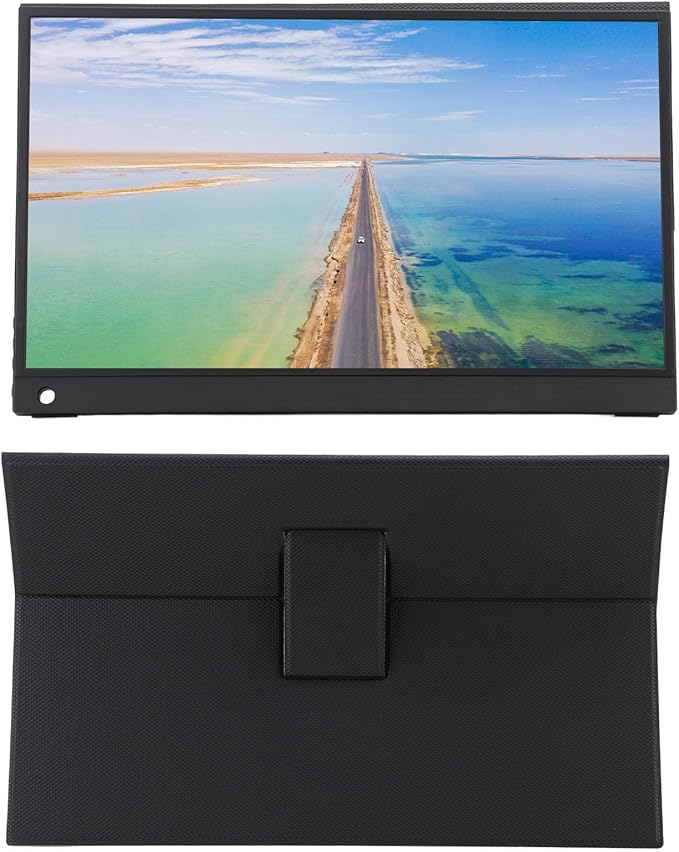 15.6 Inch Portable Monitor with Touchscreen HDR Display Dual Screen Usage Mobile Screen Projection Wide Compatibility Lightweight and Portable