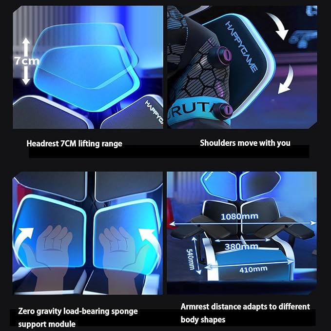 Modular Ergonomic Gaming Chair Computer Chair Home Gaming Chair Office Chair Lift Chair Gaming Chair 360° rotatable Gaming Chair with Wheels Sedentary Comfortable Reclining Chair