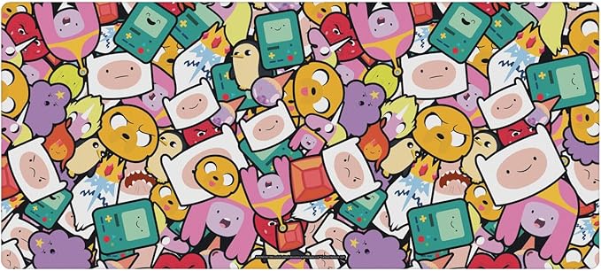 Head Case Designs Officially Licensed Adventure Time Pattern Graphics 37.4 x 15.75 x 0.16 inches (900 x 400 mm) - XL Gaming Office Desk PC Keyboard Mouse Mat Pad