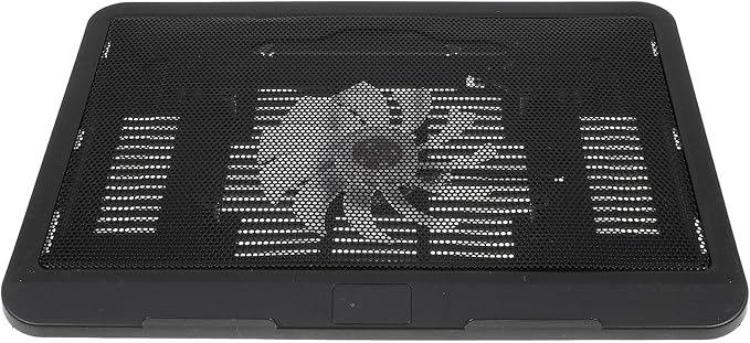 Kisangel Silent Laptop Cooling Pad with Ultra-Thin Design Large Ventilation Area Quiet Fan for Efficient Heat Dissipation Computer Accessory Compatible with Gaming Laptops and Notebooks