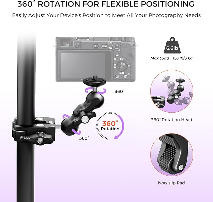 NearStream VM33 2K Wireless Streaming Camera with Tripod Super Clamp &amp Tablet Mount Kit 40X Hybrid Zoom Live Stream Camera for YouTube Zoom Podcast Interview Vlog
