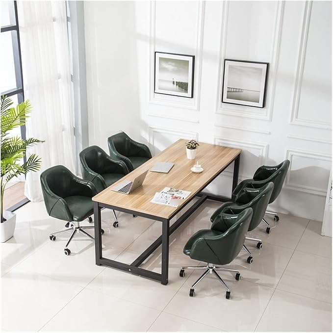 Adjustable Office Computer Chair with Armrest Office Chair Home Study Rotating Armrest Chairs Computer(Gray Green)