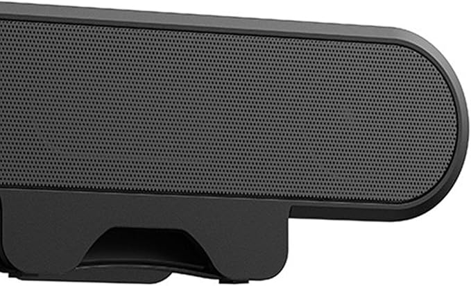 Computer Speaker Black 10W High Definition Stereo Loud Sound Volume Control USB Wired Display Desktop PC Speaker with Built in Spring Clamp for Computer Desktop PC