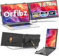 Laptop Screen Extender 1.87lbs Ultra-Portable &amp Ultra Slim 14.2 FHD 1080P Dual Portable Monitor for 14-17.3 Laptop Plug &amp Play Travel Monitor Extender Compatible with Wins/Mac/Chrome/Andr
