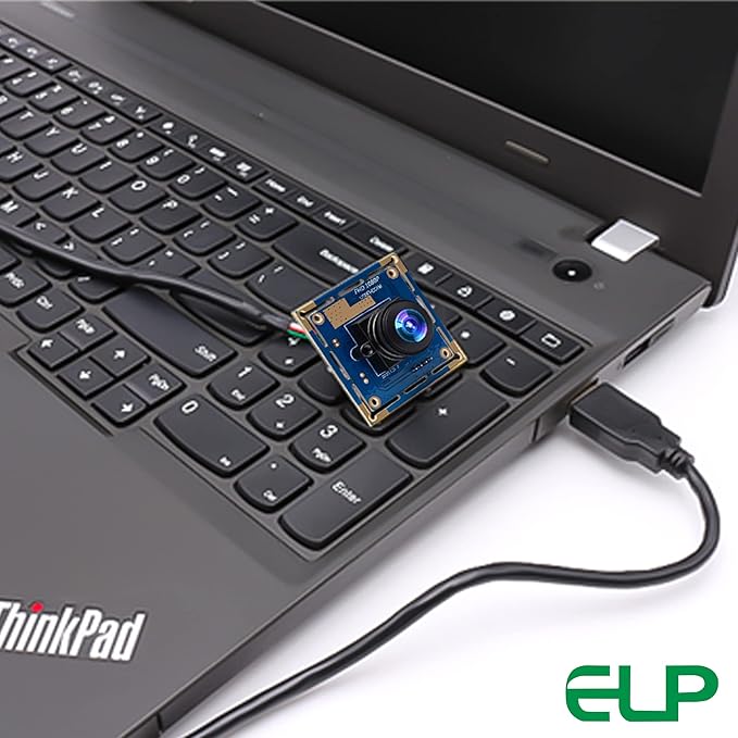 ELP 16mp Wide Angle USB Camera for Computer 180degree Fisheye Lens Webcam Board Mini UVC USB2.0 4K Video Lightburn Camera Modulewith 3.3ft/1m Cable for Laptop PC Raspberry Pi Jetson Nano