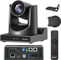 NexiGo PTZ Camera 20X Optical Zoom with PoE HDMI/3G-SDI/USB/LAN IP Streaming Outputs Auto AI Tracking for Video Conferencing Live Streaming Meeting Church Services Worship Skype Zoom Teams OBS